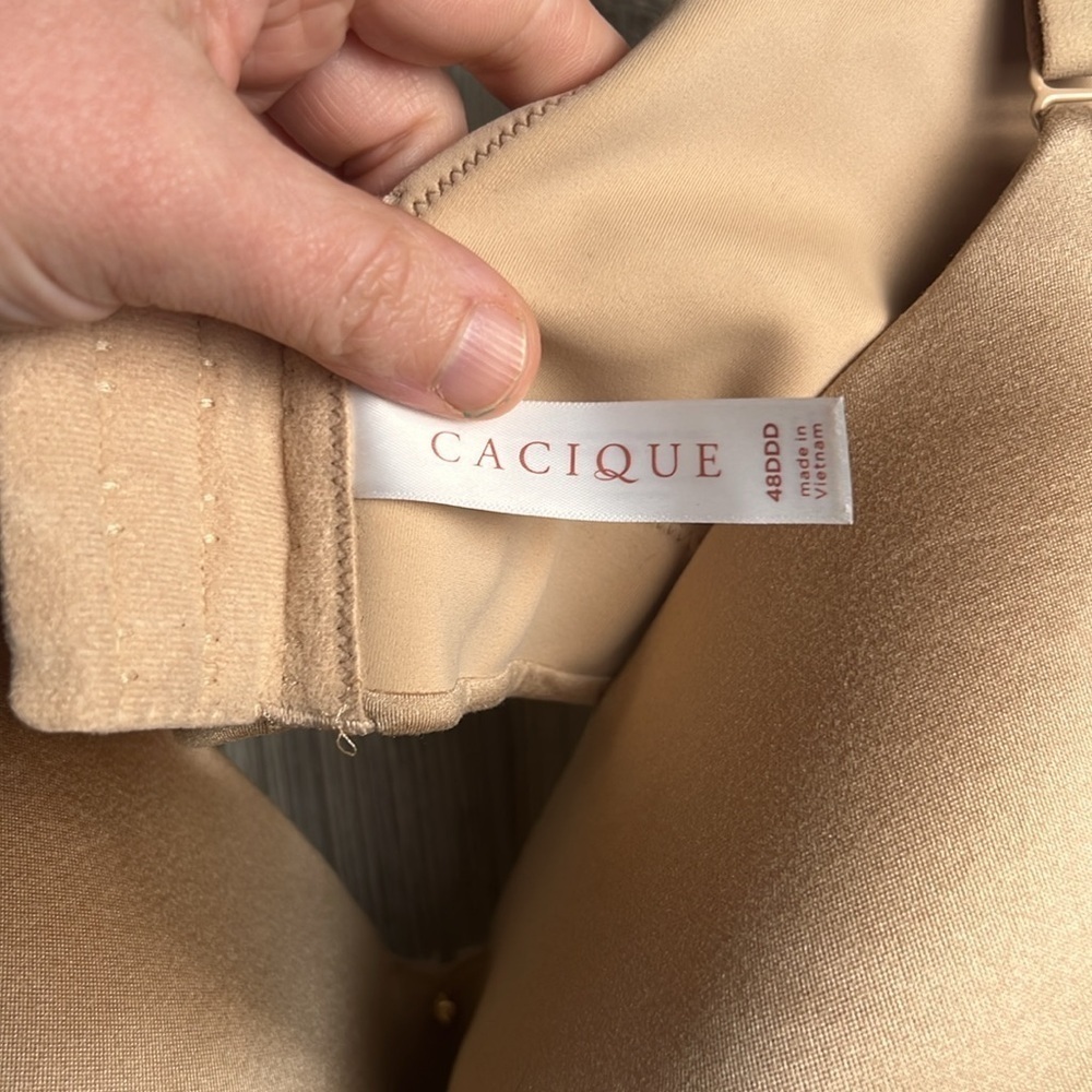 Women’s Cacique bra tan Size 48 DDD - Picture 2 of 4